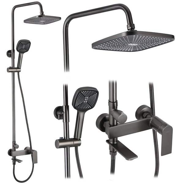 Shower set REA STORM Titanium
