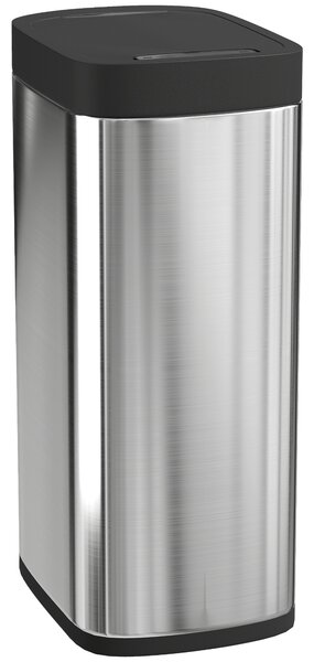HOMCOM 50L Sensor Bin, Automatic Kitchen Bin, Manual Override, Battery Operated, Inner-Bucket-Free, for Kitchen, Bedroom
