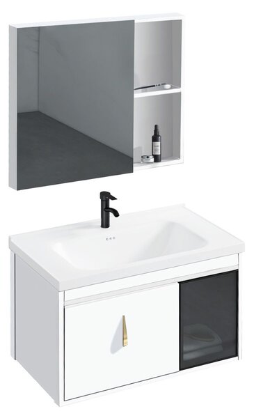 Bathroom furniture set with washbasin Paris 60cm White