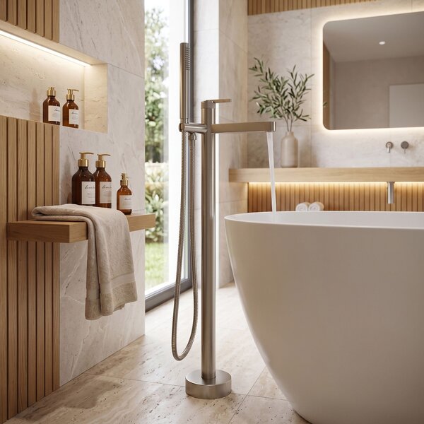 Free-standing faucet Rea Grace Brush Nickel