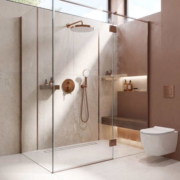 Shower system Rea Grace Brush Copper + BOX