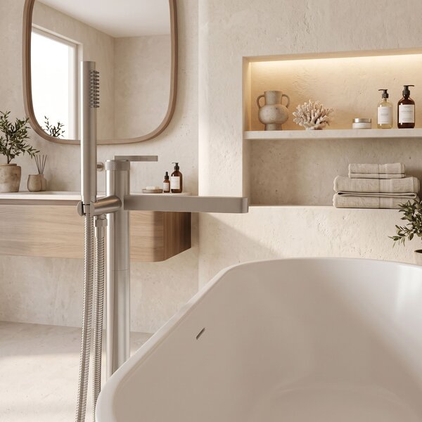 Free-standing faucet Rea Grace Brush Nickel