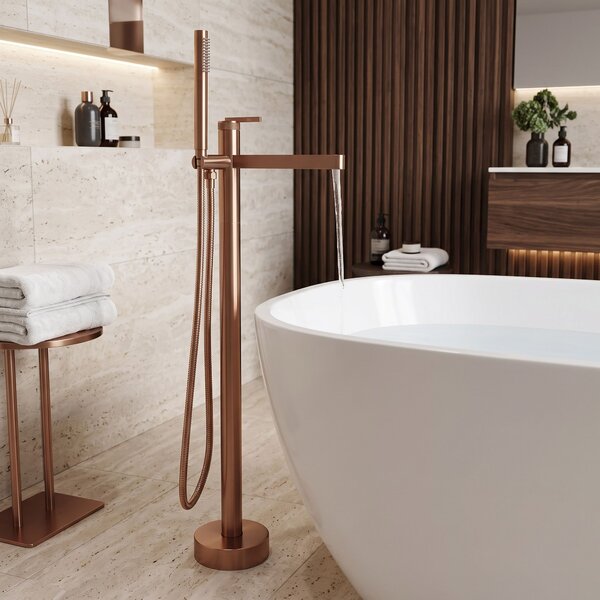 Free-standing faucet Rea Grace Brush Copper
