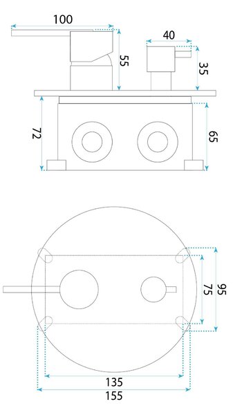 Shower system Rea Grace Titan + BOX