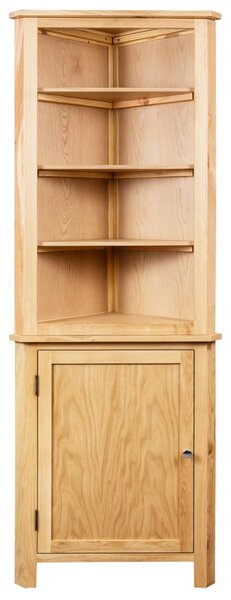 Corner Cabinet 59x36x180 cm Solid Oak Wood