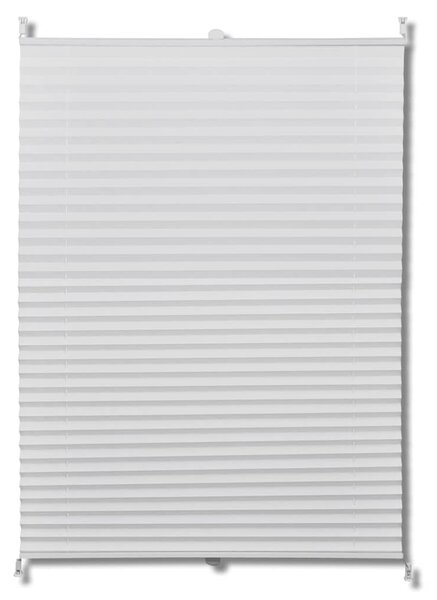 Plisse Blind 80x150cm White Pleated Blind