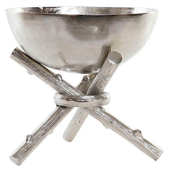 Centerpiece Home ESPRIT Silver Aluminium Modern 30 x 30 x 28 cm