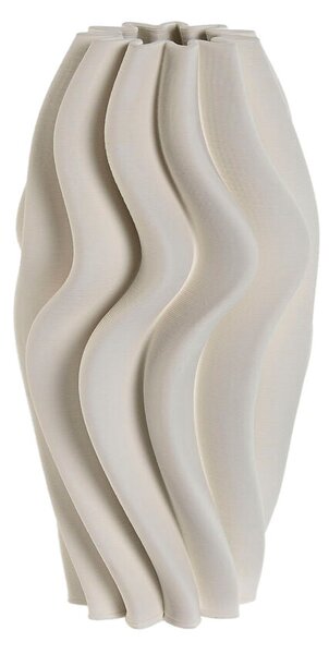 Vase Home ESPRIT White Stoneware Modern 16 x 16 x 32 cm