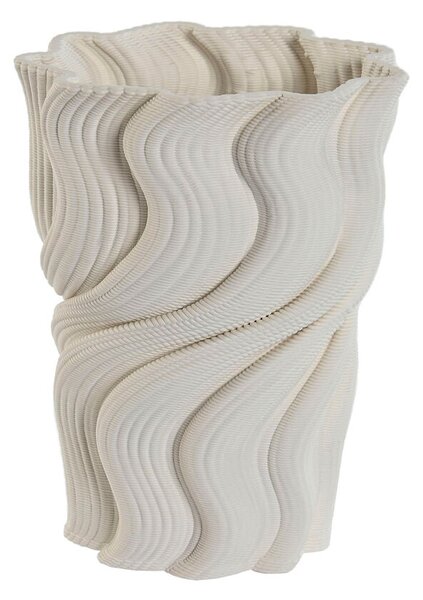 Vase Home ESPRIT White Stoneware Modern 14 x 14 x 19 cm