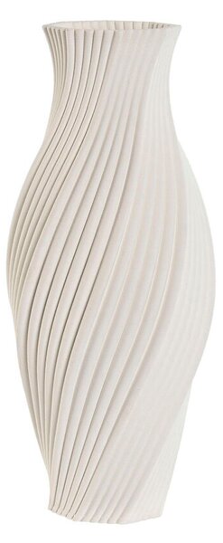 Vase Home ESPRIT White Stoneware Modern 16 x 16 x 40 cm