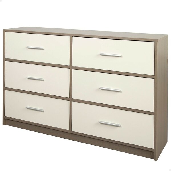 Chest of drawers Max Home White Grey Modern 114 x 70 x 30 cm