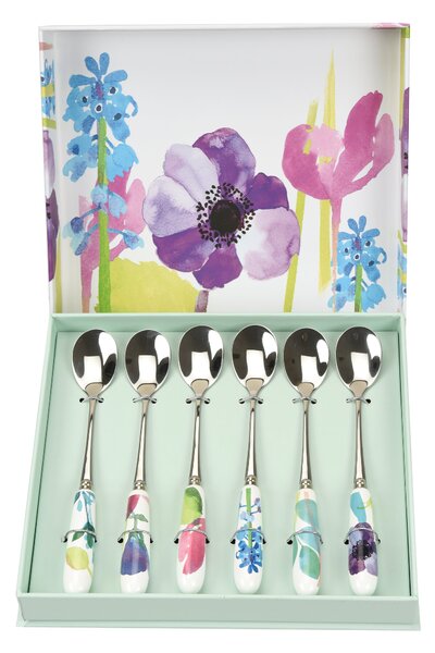 Portmeirion Set of 6 Water Garden Teaspoons