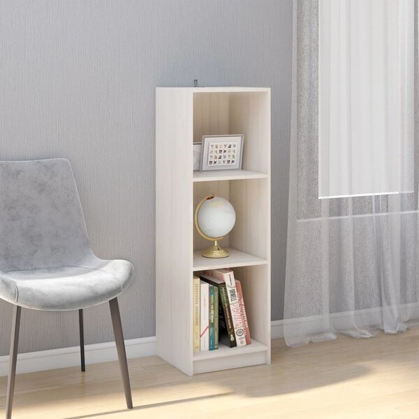 Book Cabinet/Room Divider White 36x33x110 cm Solid Pinewood