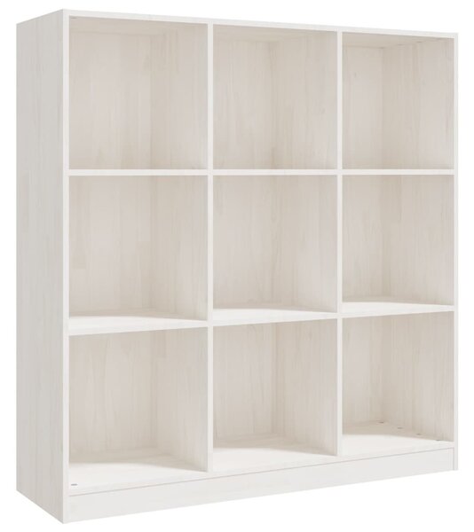 Book Cabinet/Room Divider White 104x33.5x110 cm Solid Pinewood