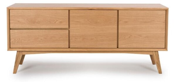 Allen Wooden Sideboard With 2 Doors 2 Drawers In Natural