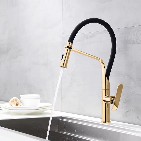 Kitchen faucet Castor gold