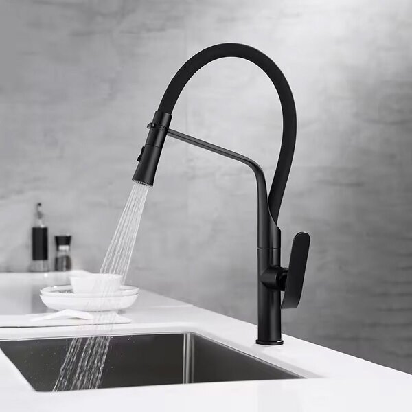 Kitchen faucet Castor black mat