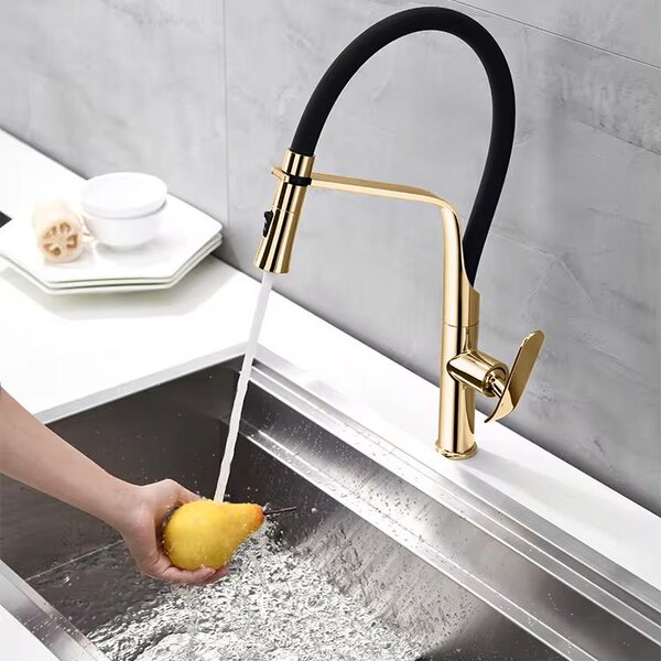 Kitchen faucet Castor gold