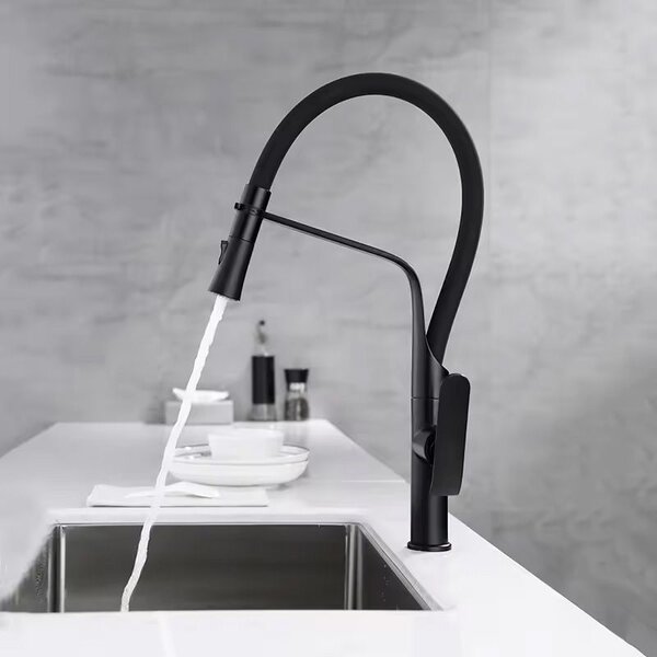 Kitchen faucet Castor black mat