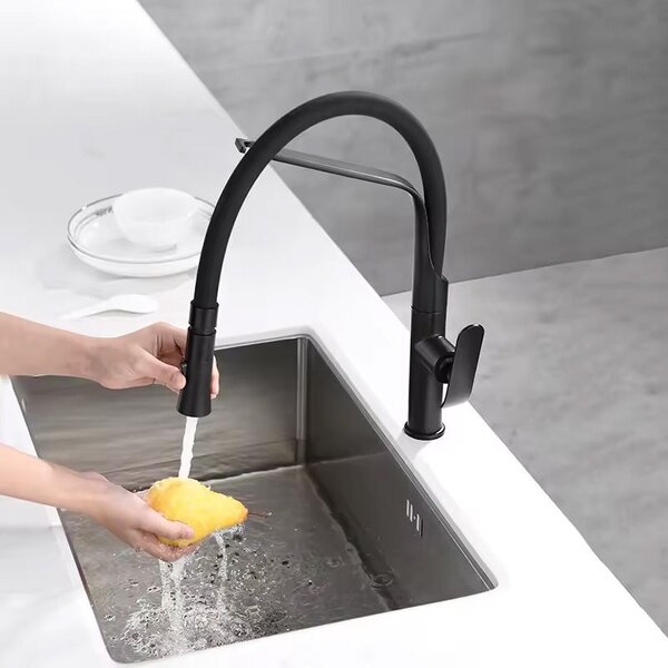 Kitchen faucet Castor black mat