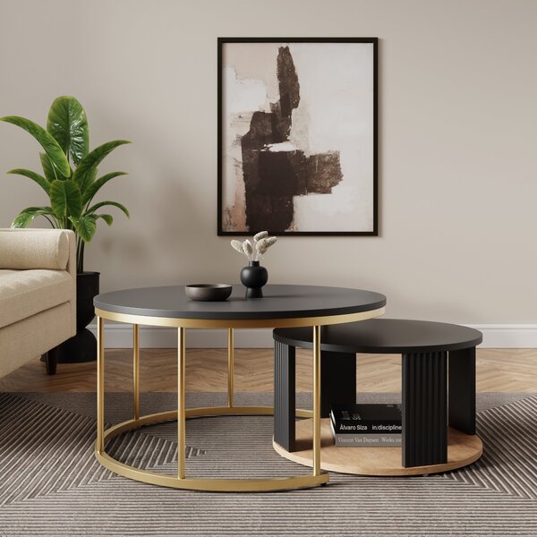 Georgi Nest of Coffee Tables Black