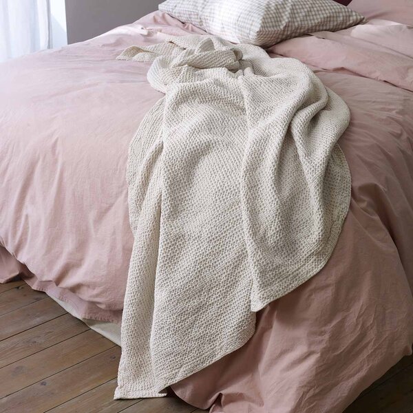 Piglet Parchment Waffle Cotton Throw Blanket Size 150x200cm