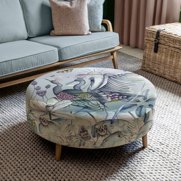 Petra Chamrosh Footstool Blue