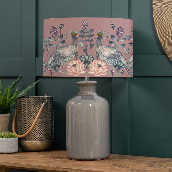 Elspeth Table Lamp with Ahura Shade Ahura Mauve Purple