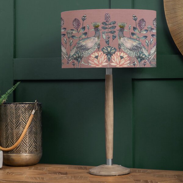 Solensis Table Lamp with Ahura Shade Ahura Mauve Purple