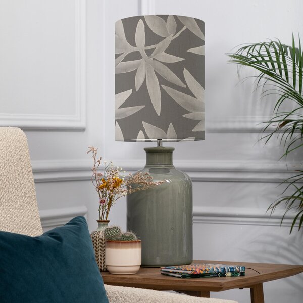 Elspeth Grey Table Lamp with Silverwood Shade Silverwood Frost Grey