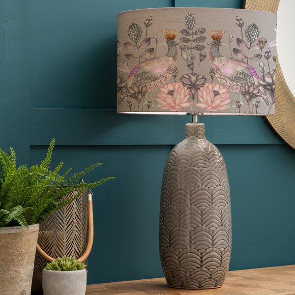 Jadis Table Lamp with Ahura Shade Ahura Bronze