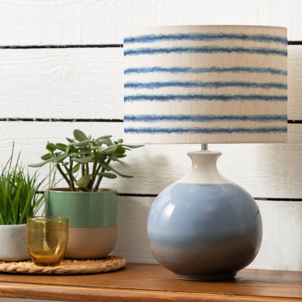 Neso Table Lamp with Merella Shade Cobalt Blue