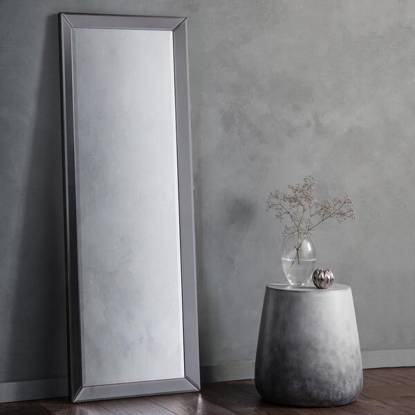 Lyra Wall Mirror, Grey 51x143cm Grey