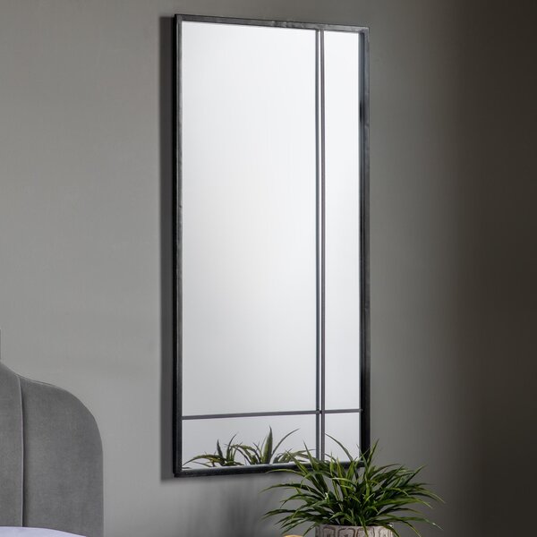Rosetta Wall Mirror, 50x100cm Grey