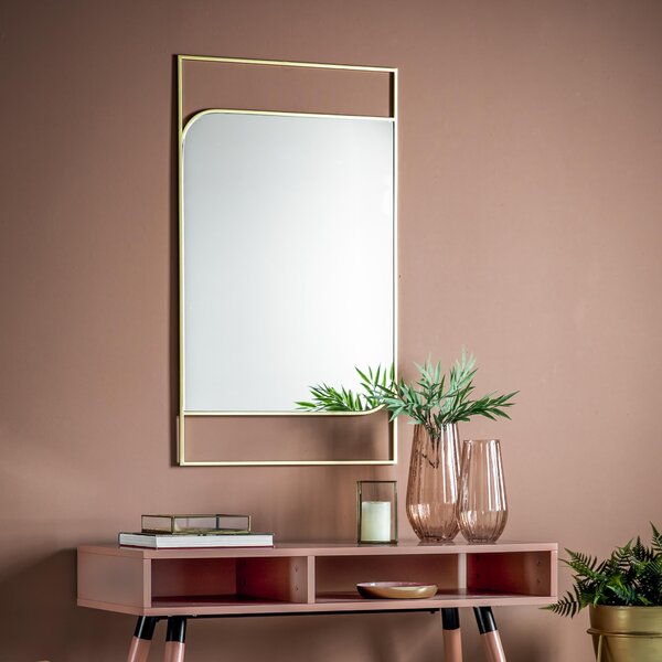 Venlo Wall Mirror, 61x102cm brown