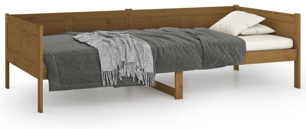 Day Bed without Mattress Honey Brown Solid Wood Pine 80x200 cm