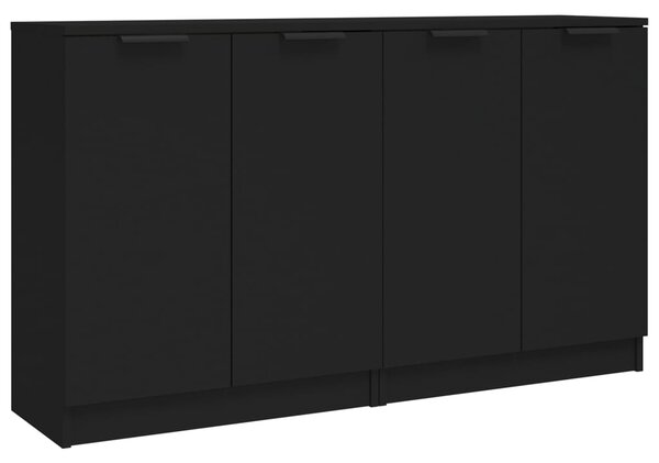 Sideboards 2 pcs Black 60x30x70 cm Engineered Wood