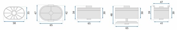 Trap for linear drain REA NEOX PRO