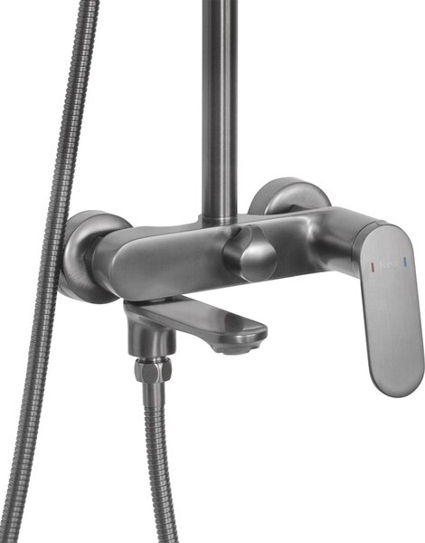 Shower set REA Marco Gun Grey