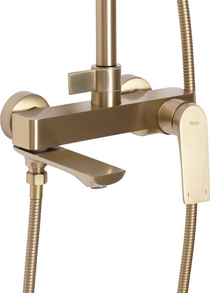 Shower set REA AVALON GOLD BRUSH