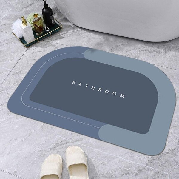 Showery® Super Non Slip Bath Mat, Semi Oval - Bathroom