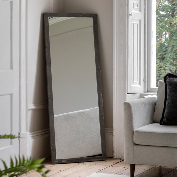 Romano 57cm x 157cm Leaner Mirror Marbled Grey