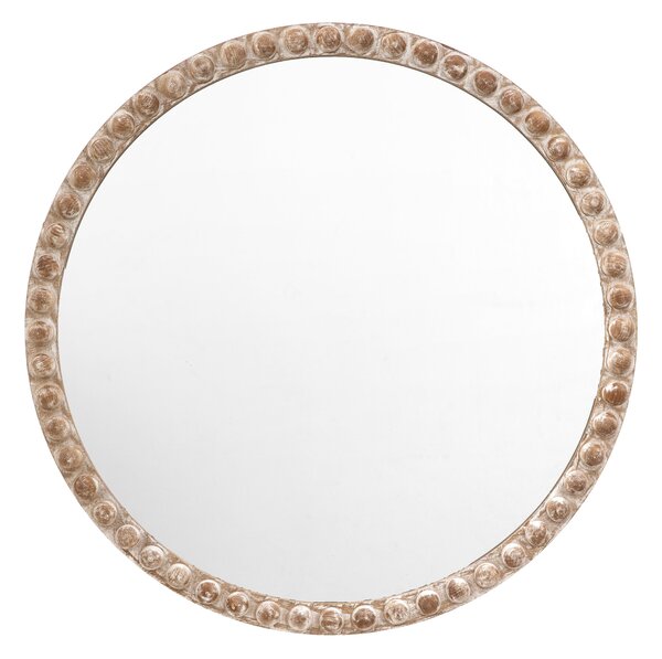 Millbrook 95cm x 95cm Round Large Mirror Natural