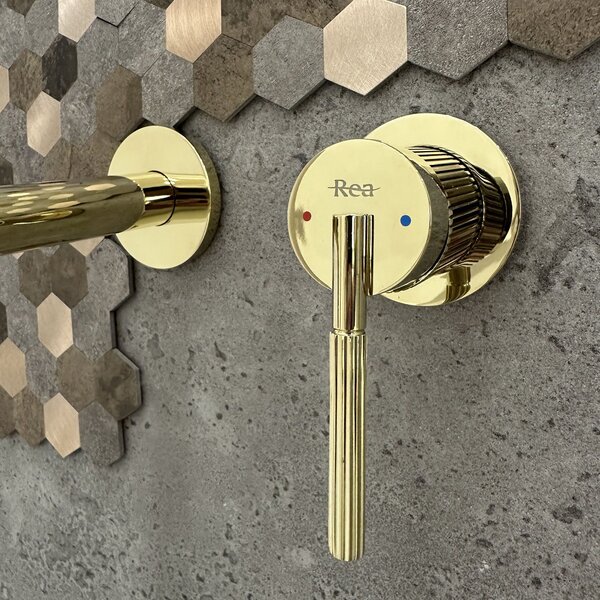 Wall Mounted faucet Rea Argon Gold + BOX
