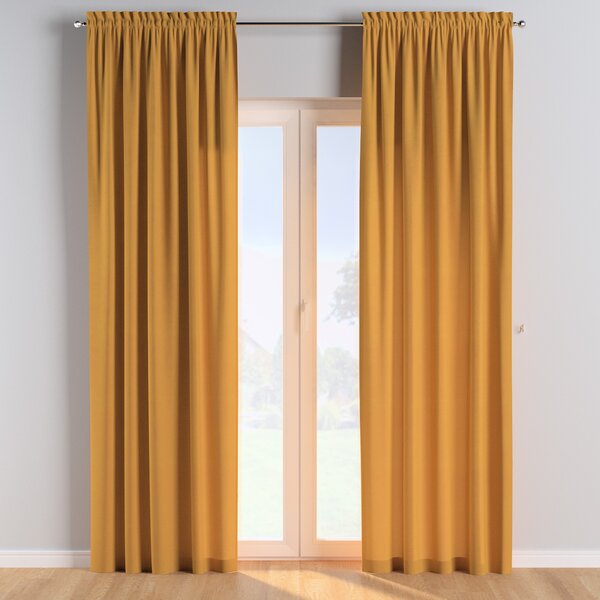 Slot and frill curtains