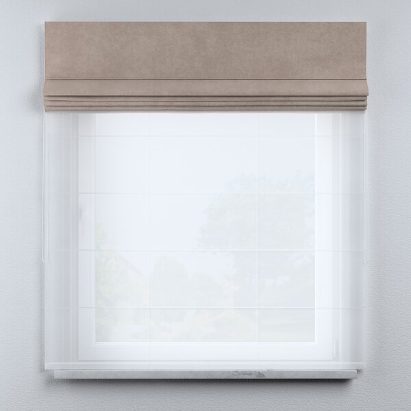 Voile and fabric roman blind (DUO II)