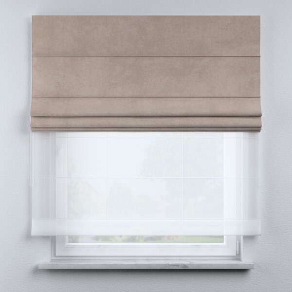 Voile and fabric roman blind (DUO II)