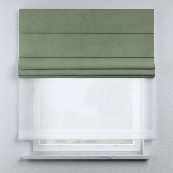 Voile and fabric roman blind (DUO II)