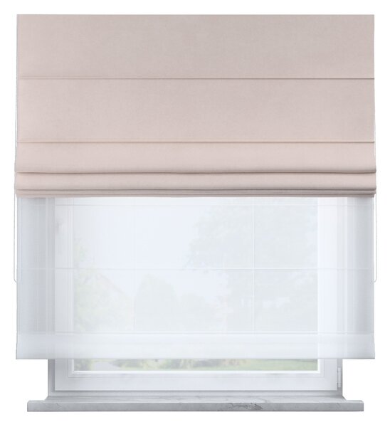 Voile and fabric roman blind (DUO II)