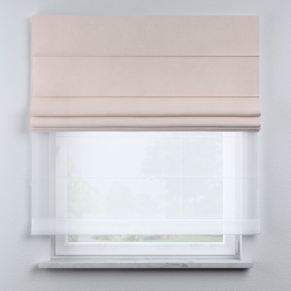 Voile and fabric roman blind (DUO II)